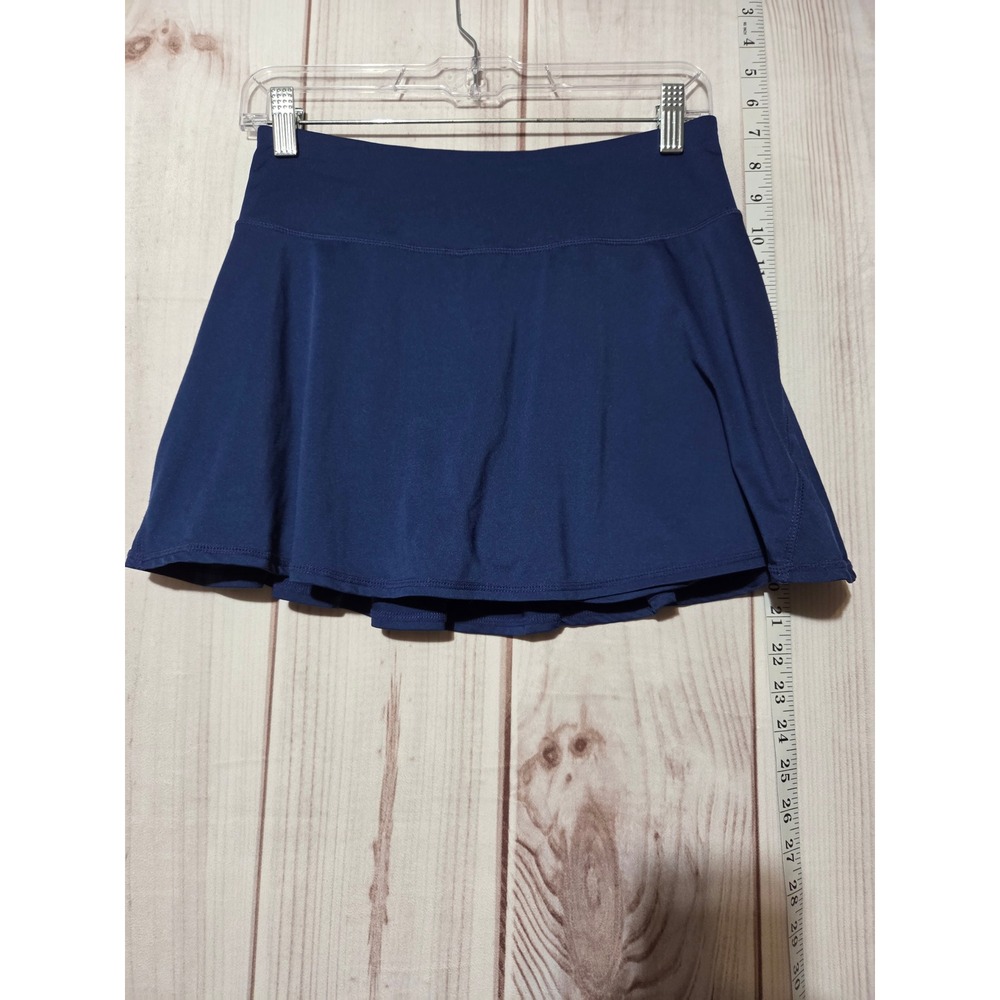 Kyodan Women Navy Blue Pleated Active Skort Tennis Golf Skirt Small P/S Pockets